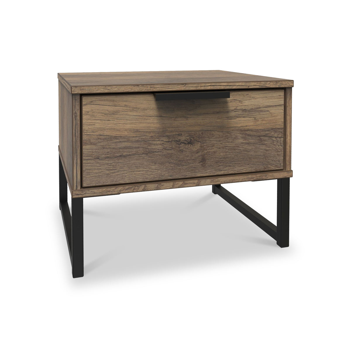 Ashbourne 1 Drawer Bedside Vintage Oak from Roseland Furniture