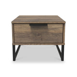 Ashbourne 1 Drawer Bedside Vintage Oak from Roseland Furniture