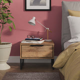 Ashbourne 1 Drawer Bedside Vintage Oak from Roseland Furniture