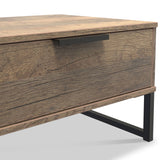 Ashbourne 1 Drawer Side Table Vintage Oak from Roseland Furniture
