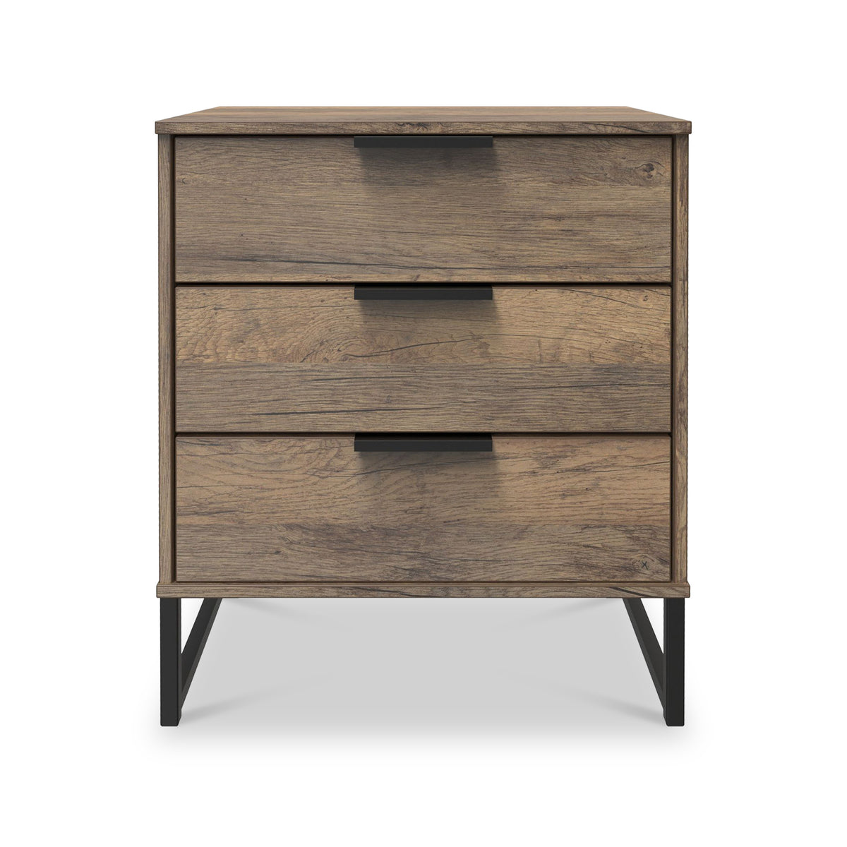 Ashbourne 3 Drawer Chest Vintage Oak from Roseland Furniture