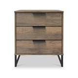 Ashbourne 3 Drawer Chest Vintage Oak from Roseland Furniture