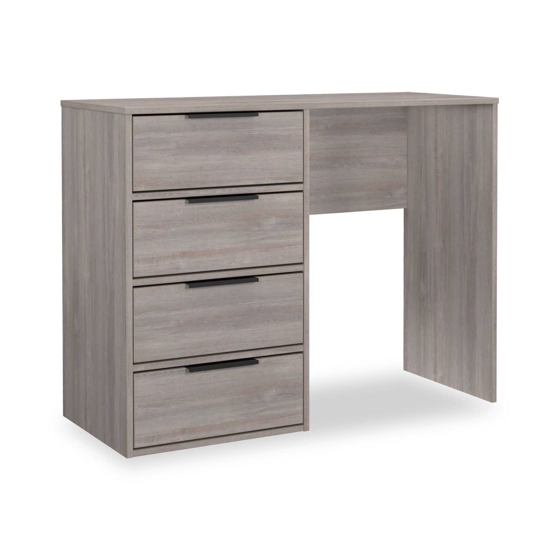 Ashbourne 4 Drawer Dressing Table Grey Oak from Roseland Furniture