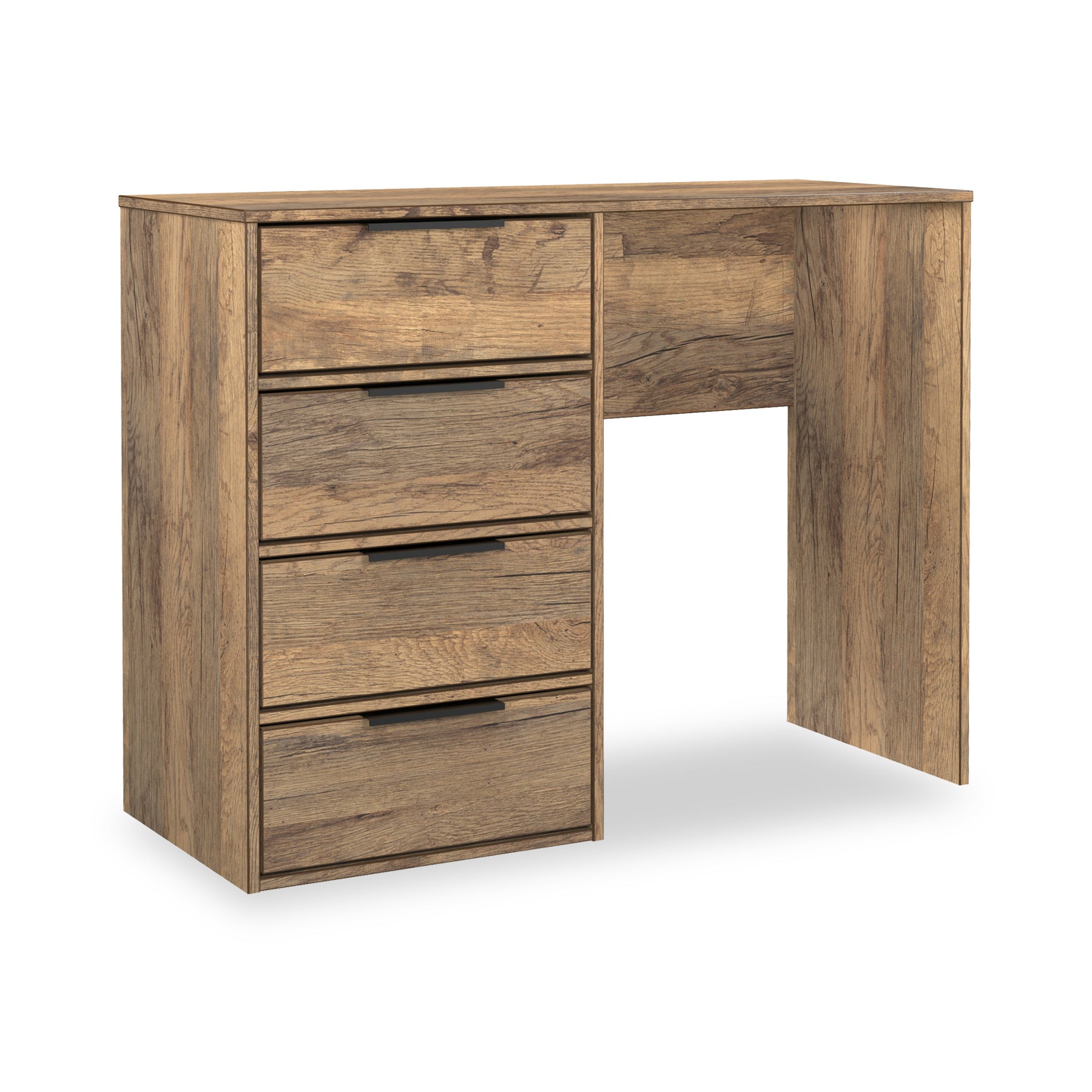 Ashbourne 4 Drawer Dressing Table Vintage Oak from Roseland Furniture