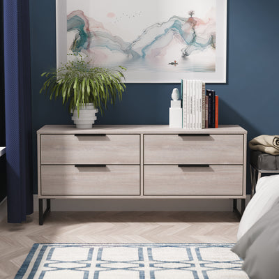 Ashbourne 4 Drawer Low Storage Unit