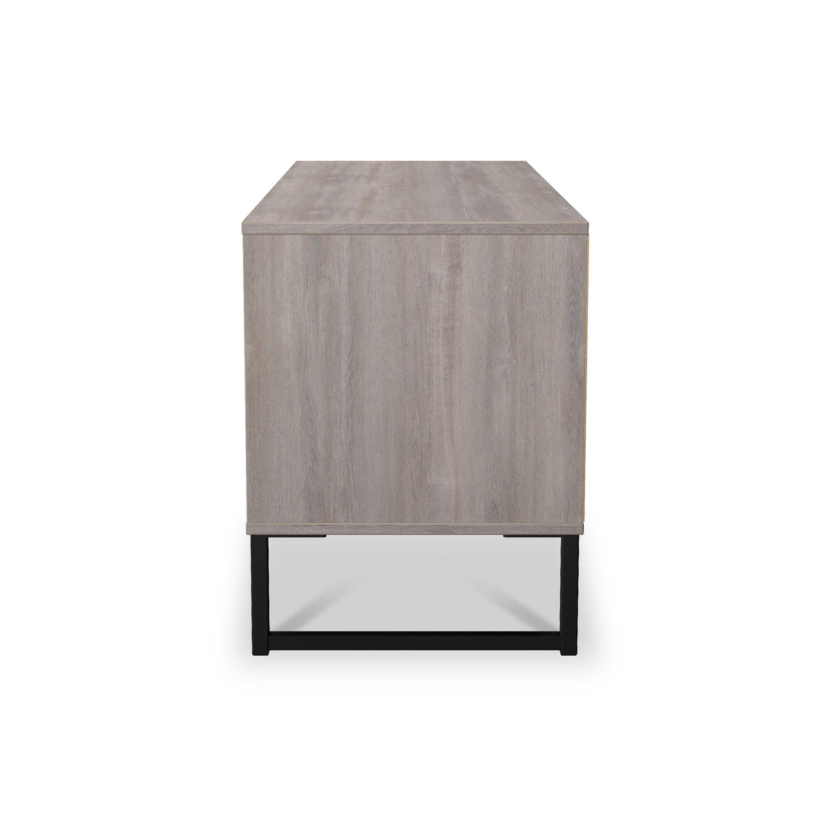 Ashbourne Grey Oak 4 Drawer Low Storage Unit from Roseland Furniture