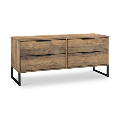 Ashbourne 4 Drawer Low Storage Unit