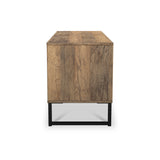 Ashbourne Vintage Oak 4 Drawer Low Storage Unit from Roseland Furniture