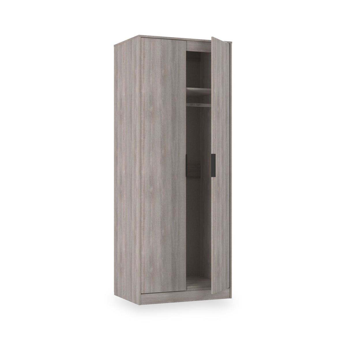 Ashbourne Double Wardrobe Grey Oak from Roseland Furniture