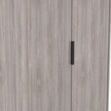 Ashbourne Double Wardrobe Grey Oak from Roseland Furniture