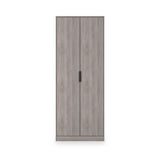 Ashbourne Double Wardrobe Grey Oak from Roseland Furniture