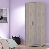 Ashbourne Double Wardrobe Grey Oak from Roseland Furniture