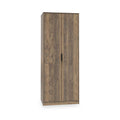 Ashbourne Double Wardrobe Vintage Oak from Roseland Furniture