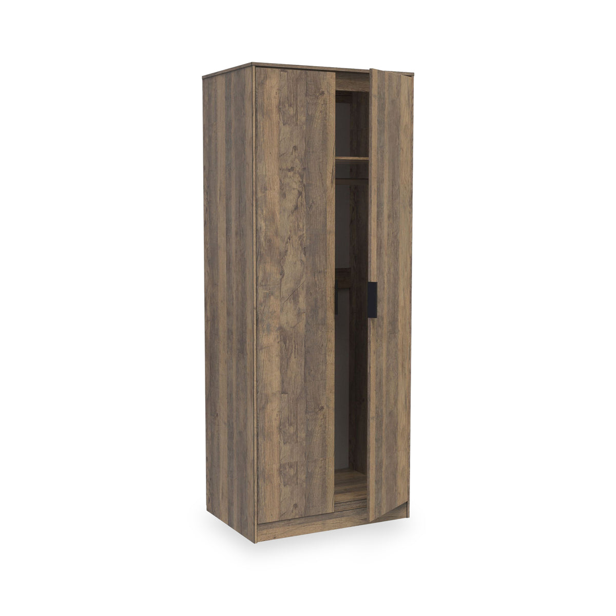 Ashbourne Double Wardrobe Vintage Oak from Roseland Furniture