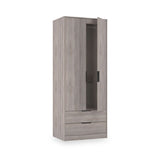 Ashbourne Double Wardrobe 2 Drawers Grey Oak from Roseland Furniture