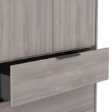 Ashbourne Double Wardrobe 2 Drawers Grey Oak from Roseland Furniture