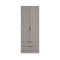 Ashbourne Double Wardrobe 2 Drawers Grey Oak from Roseland Furniture