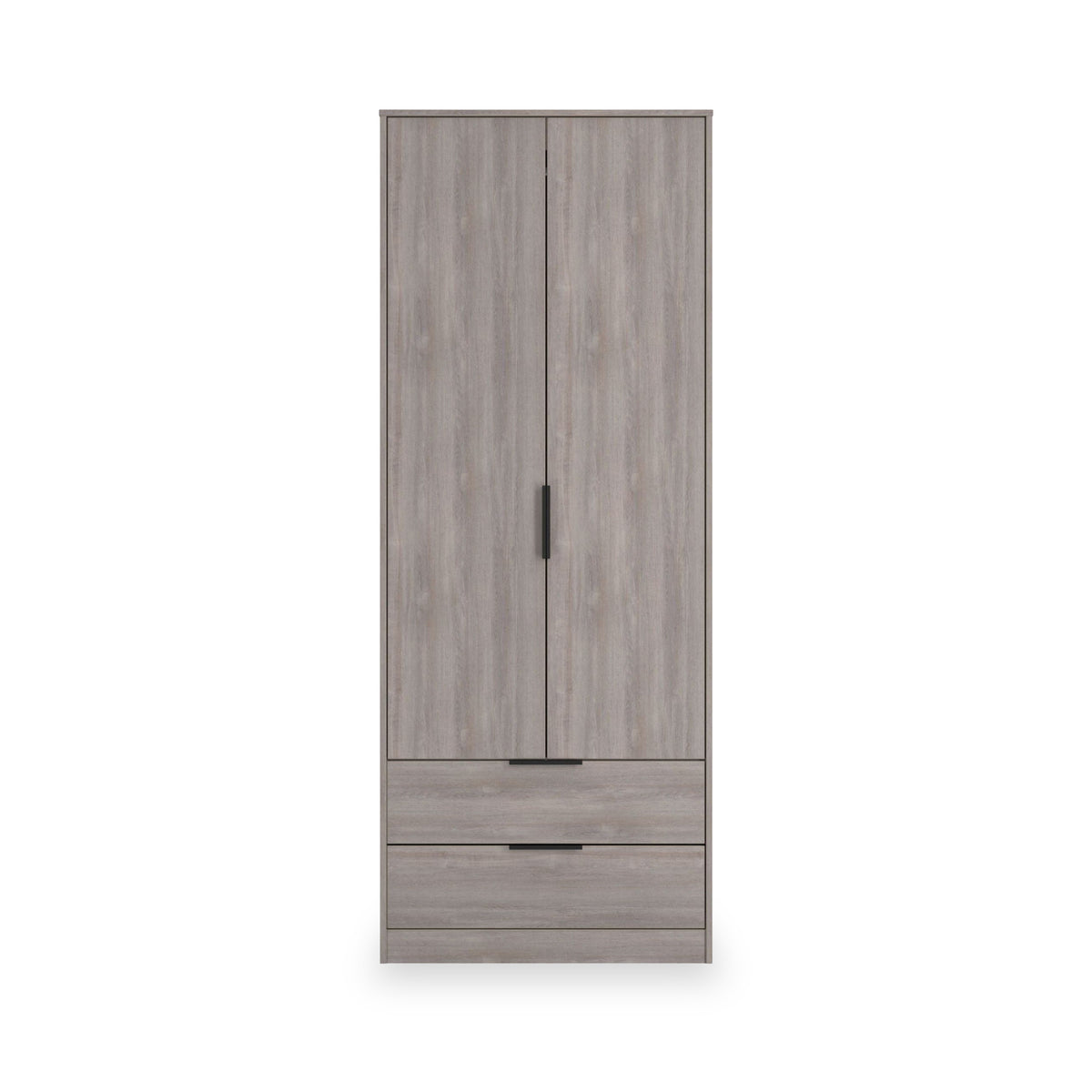 Ashbourne Double Wardrobe 2 Drawers Grey Oak from Roseland Furniture