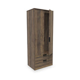 Ashbourne Double Wardrobe 2 Drawers Vintage Oak from Roseland Furniture