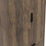 Ashbourne Double Wardrobe 2 Drawers Vintage Oak from Roseland Furniture