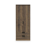 Ashbourne Double Wardrobe 2 Drawers Vintage Oak from Roseland Furniture