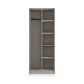 Ashbourne Open Shelf Wardrobe Grey Oak from Roseland Furniture