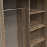 Ashbourne Open Shelf Wardrobe Vintage Oak from Roseland Furniture