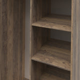 Ashbourne Open Shelf Wardrobe Vintage Oak from Roseland Furniture