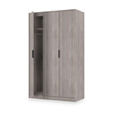 Ashbourne Triple Wardrobe Grey Oak from Roseland Furniture