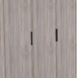 Ashbourne Triple Wardrobe Grey Oak from Roseland Furniture