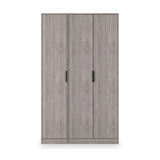 Ashbourne Triple Wardrobe Grey Oak from Roseland Furniture