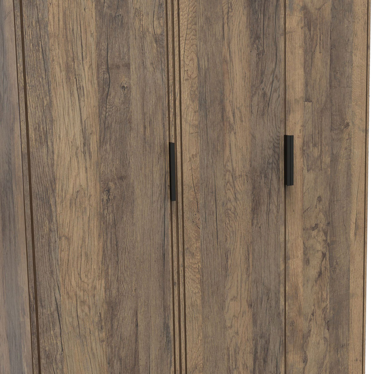 Ashbourne Triple Wardrobe Vintage Oak from Roseland Furniture
