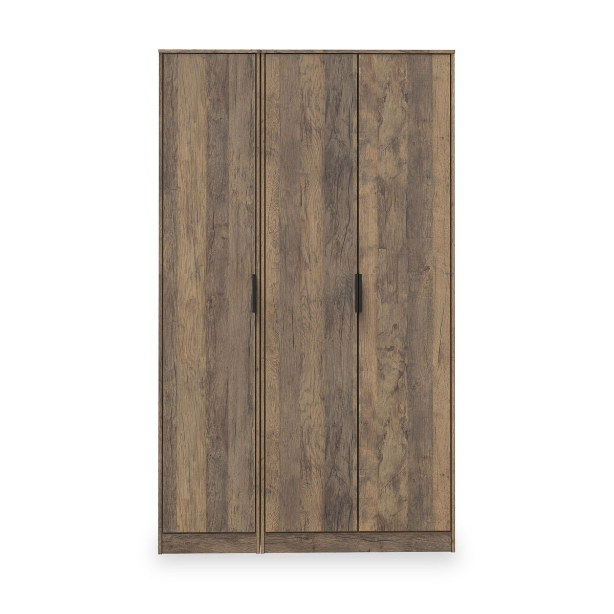 Ashbourne Triple Wardrobe Vintage Oak from Roseland Furniture