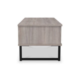 Ashbourne 1 Drawer Coffee Table Grey Oak from Roseland Furniture