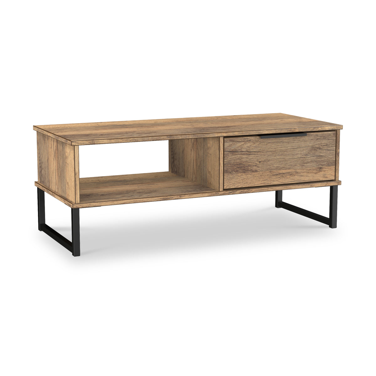Ashbourne 1 Drawer Coffee Table Vintage Oak from Roseland Furniture