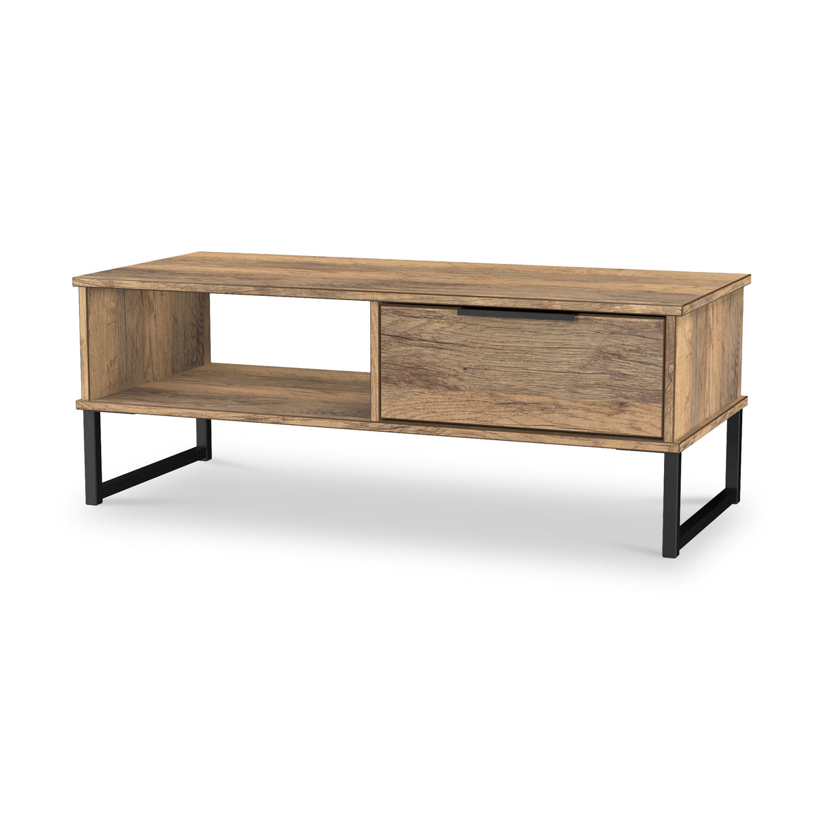 Ashbourne 1 Drawer Coffee Table Vintage Oak from Roseland Furniture