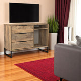 Ashbourne 3 Drawer TV Unit Vintage Oak from Roseland Furniture