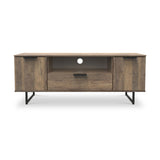 Ashbourne 2 Door 1 Drawer Wide TV Unit Vintage Oak from Roseland Furniture