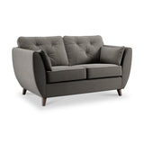 Edison 2 Seater Sofa Dark Feet Asphalt Dims from Roseland Furniture