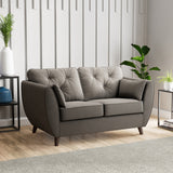 Edison 2 Seater Sofa Dark Feet Asphalt Dims from Roseland Furniture