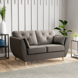Edison 2 Seater Sofa Light Feet Asphalt from Roseland Furniture