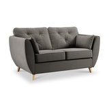Edison 2 Seater Sofa Light Feet Asphalt from Roseland Furniture