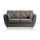 Edison 2 Seater Sofa Light Feet Asphalt from Roseland Furniture