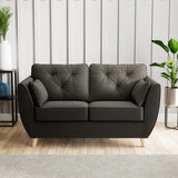 Edison 2 Seater Sofa Light Feet Black from Roseland Furniture