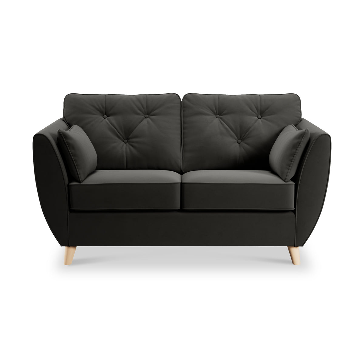 Edison 2 Seater Sofa Light Feet Black from Roseland Furniture