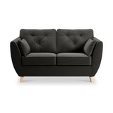 Edison 2 Seater Sofa Light Feet Black from Roseland Furniture