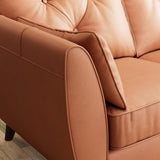 Edison Leather Sofa Saddle Arm from Roseland Furniture