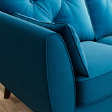 Edison 2 Seater Sofa Dark Feet Marine from Roseland Furniture