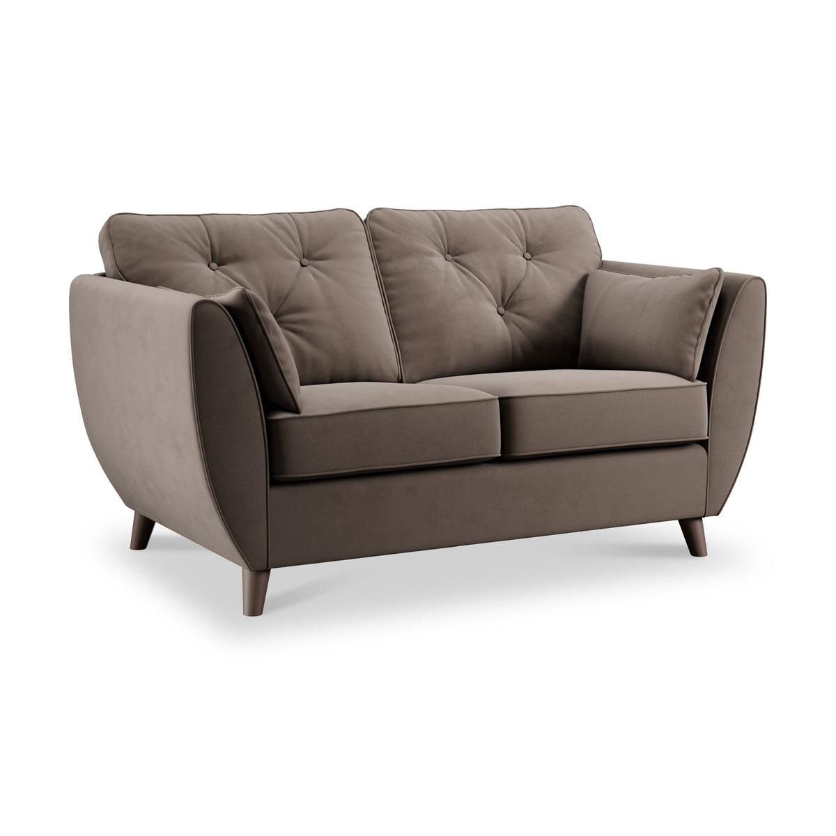 Edison 2 Seater Sofa Dark Feet Mole from Roseland Furniture
