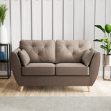 Edison 2 Seater Sofa Light Feet Mole from Roseland Furniture
